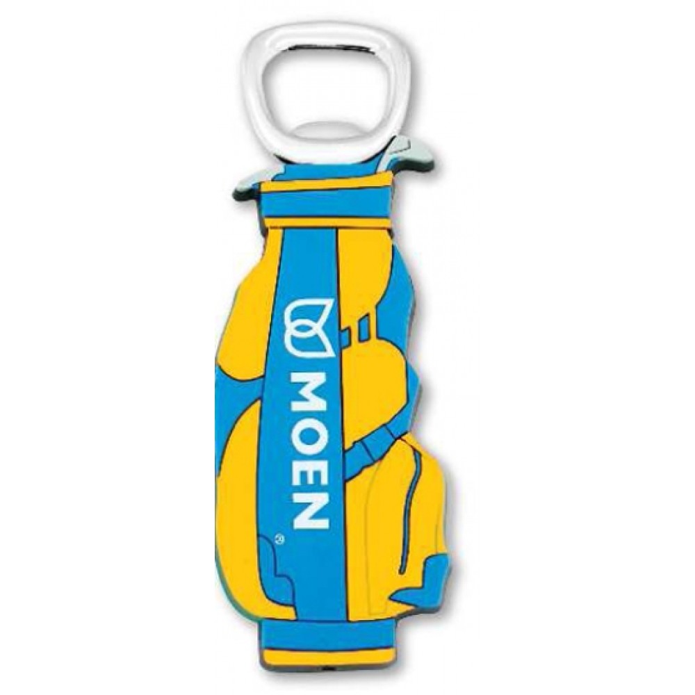 Stock Shape Gold Bag Rubber Softies Bottle Opener Logo Branded Stock Shape Gold Bag Rubber Softies Bottle Opener Logo Branded