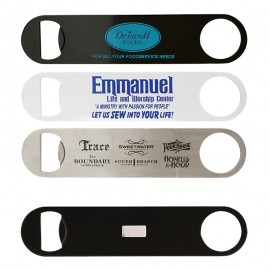 Custom Printed Paddle Style Bottle Opener w/ Magnet