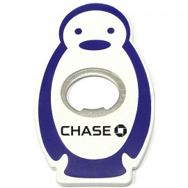 Custom Imprinted Jumbo Size Penguin Shape Magnetic Bottle Opener