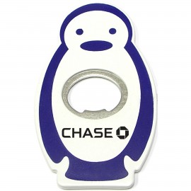 Jumbo Size Penguin Shape Magnetic Bottle Opener Custom Printed