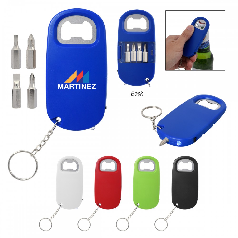 Custom Printed 3-In-1 Screwdriver With Bottle Opener Custom Printed 3-In-1 Screwdriver With Bottle Opener