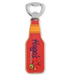 Promotional Die Cast Soft Enamel Bottle Opener w/Magnet Back