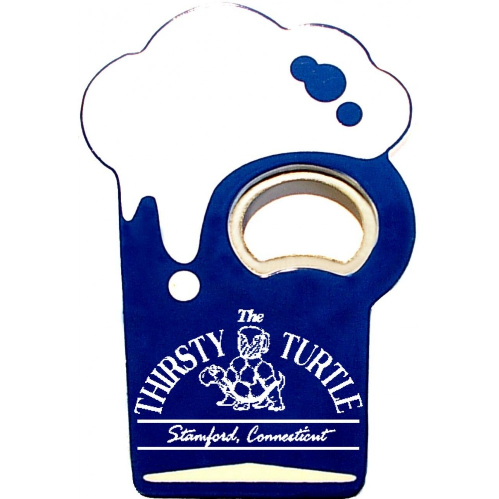 Jumbo Size Beer Mug Shape Magnetic Bottle Opener Custom Printed Jumbo Size Beer Mug Shape Magnetic Bottle Opener Custom Printed