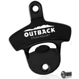 Wall Mounted Bottle Opener - Standard (Matte Black Nickel) Custom Printed  Wall Mounted Bottle Opener - Standard (Matte Black Nickel) Custom Printed