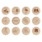 Promotional Round Magnetic Wooden Refrigerator Magnet With Bottle Opener