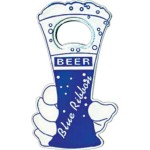 Custom Printed Jumbo Size Beer Cup Shape Magnetic Bottle Opener