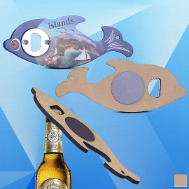 Logo Branded Dolphin Shaped Magnetic Bottle Opener  Logo Branded Dolphin Shaped Magnetic Bottle Opener