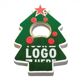 Logo Branded Jumbo size Christmas tree shape magnetic bottle opener