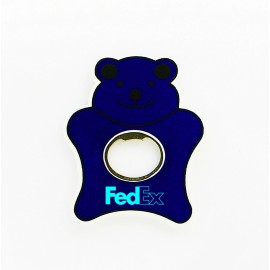 Bear Bottle Opener with Magnet Logo Branded