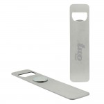 Magnetic Stainless Steel Bottle Opener (Factory Direct - 10-12 Weeks Ocean) Custom Imprinted