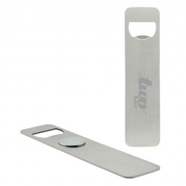 Magnetic Stainless Steel Bottle Opener (Factory Direct - 10-12 Weeks Ocean) Custom Imprinted