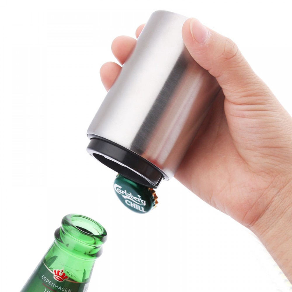 Custom Imprinted Automatic Beer Bottle Opener with Magnetic Cap