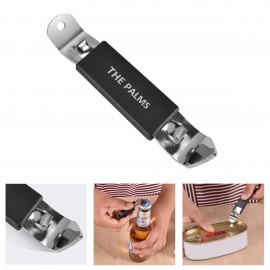 Stainless Steel Bottle Openers Punch Can Tapper with Magnet Custom Printed