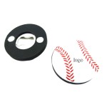 Logo Branded Baseball Shaped Magnetic Bottle Opener (direct import)