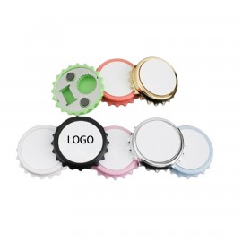 Logo Branded Bottle Opener Magnetic Fridge Magnet Sticker Beer Opener