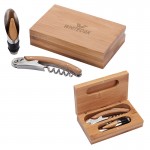 Custom Imprinted Bel Vino 2-Piece Bamboo Wine Set