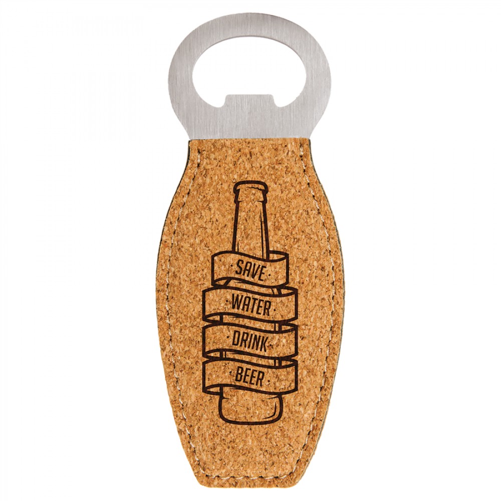 Cork Bottle Opener w/Magnet Custom Imprinted