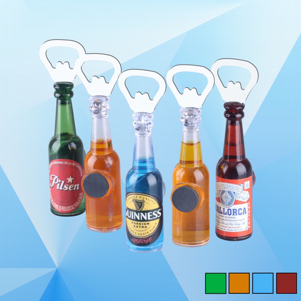 Magnetic Beer Shaped Bottle Opener Custom Imprinted