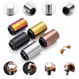Automatic Press Type Stainless Steel Beer Bottle Opener Custom Imprinted  Automatic Press Type Stainless Steel Beer Bottle Opener Custom Imprinted