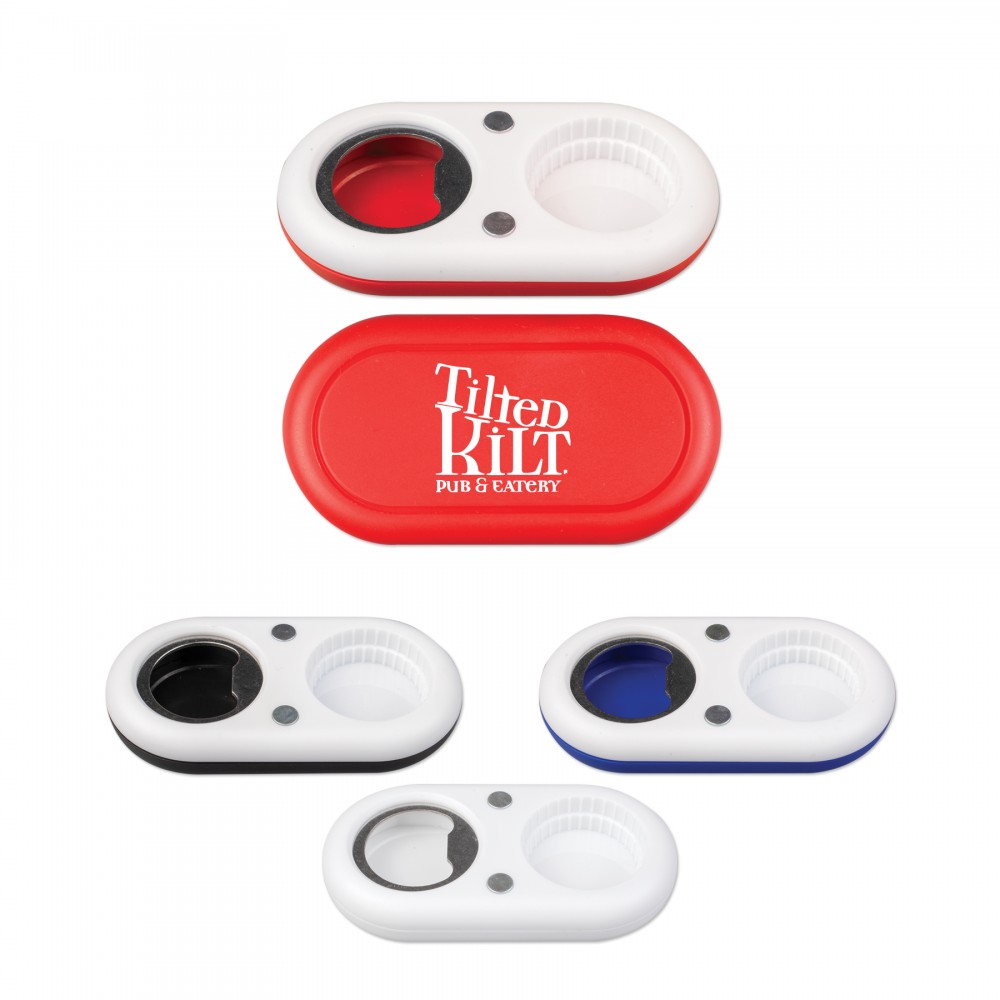 Two Way Bottle Opener With Magnet Custom Imprinted Two Way Bottle Opener With Magnet Custom Imprinted