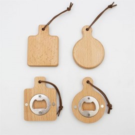 Wooden Magnetic Bottle Opener Logo Branded  Wooden Magnetic Bottle Opener Logo Branded