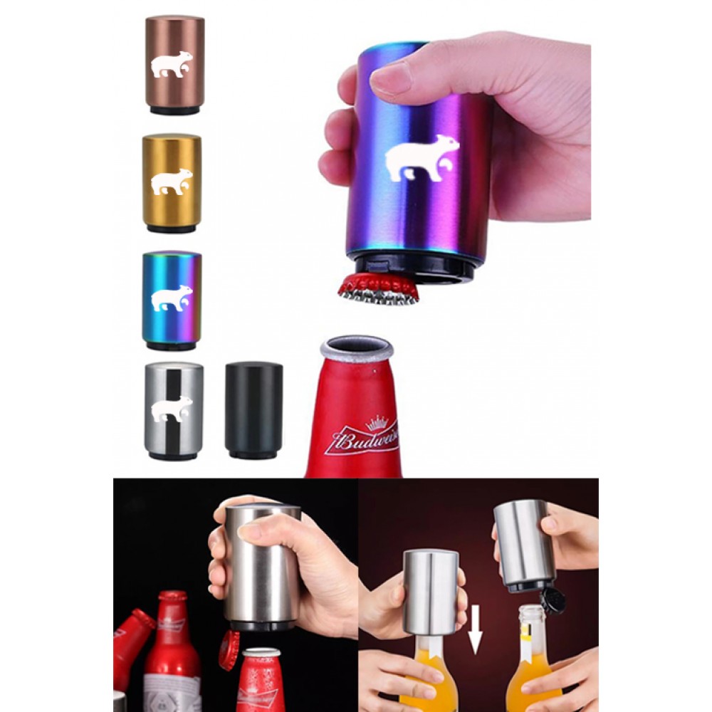 Magnetic Automatic Beer Bottle Opener Logo Branded Magnetic Automatic Beer Bottle Opener Logo Branded