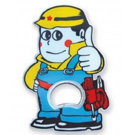 Logo Branded Good Worker / Handyman Look Bottle Opener with Magnet  Logo Branded Good Worker / Handyman Look Bottle Opener with Magnet