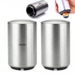 Automatic Stainless steel bottle opener with magnet Logo Branded