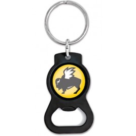Custom Imprinted Black Bottle Opener Key Tag w/Laminate - 4 working days  Custom Imprinted Black Bottle Opener Key Tag w/Laminate - 4 working days