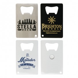 Credit Card Bottle Opener w/Magnet Custom Imprinted  Credit Card Bottle Opener w/Magnet Custom Imprinted