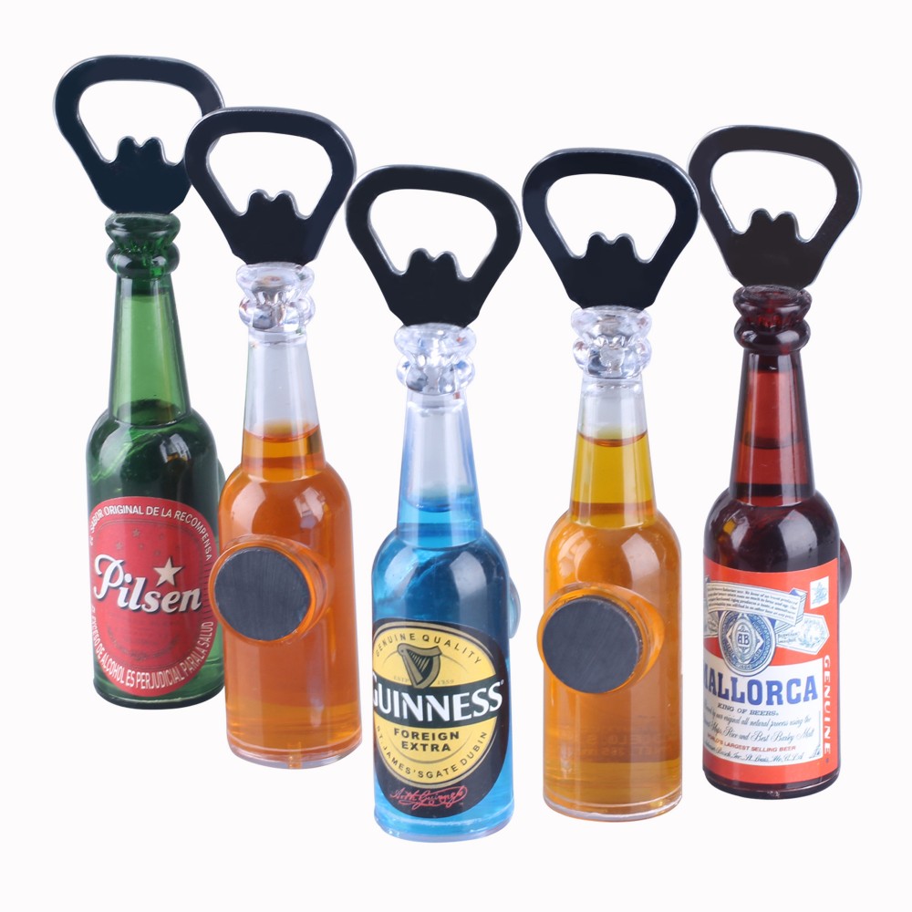 Magnetic Beer Shaped Bottle Opener Logo Branded