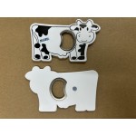 Cow Shape Magnetic Bottle Opener Custom Imprinted