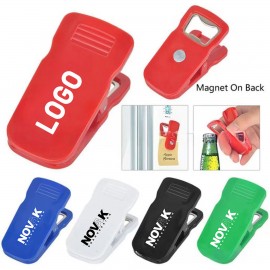 Super Useful Magnetic Clip with Bottle Opener Logo Branded  Super Useful Magnetic Clip with Bottle Opener Logo Branded