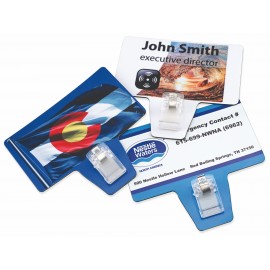 Magnetic Business Card with Clip with Logo