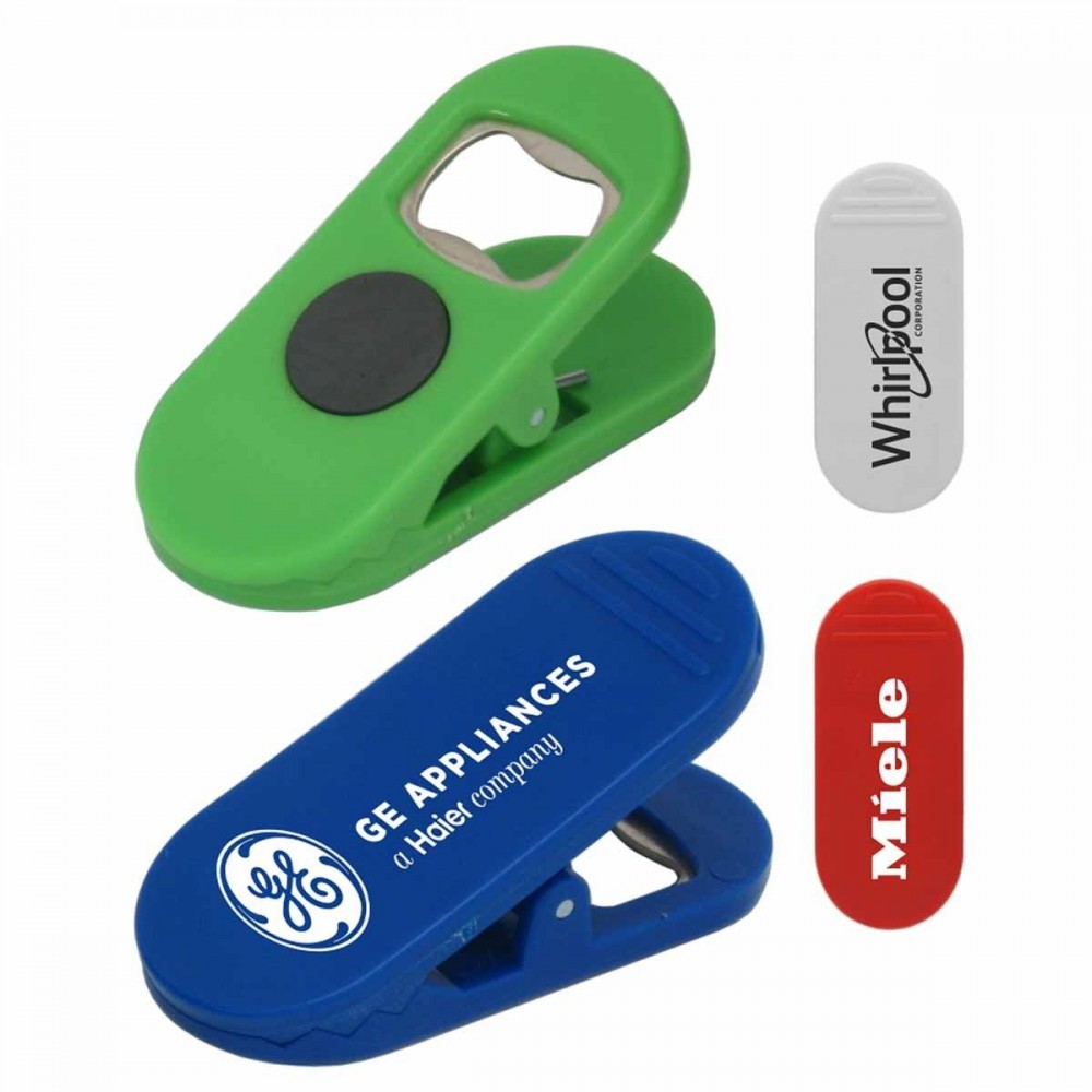 Custom Printed Heavy Duty Bottle Opener Magnetic Memo Clip