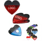 Heart Shaped Jumbo Magnetic Memo Clip Holder with Logo