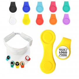 Silicone Golf Ball Marker Hat Clip with Logo