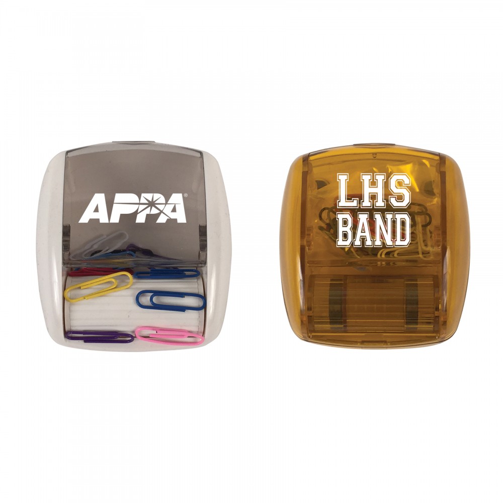 Rolling Paper Clip Dispenser (Closeout Pricing) with Logo Rolling Paper Clip Dispenser (Closeout Pricing) with Logo