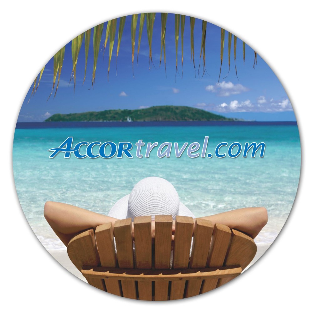 Circle Removable Adhesive Mouse Pad / Counter Mat Logo Branded Circle Removable Adhesive Mouse Pad / Counter Mat Logo Branded