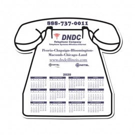 Personalized Mouse Pad - Telephone Shape Hard Top Custom Printed Calendar Mouse Pad 1/8" Rubber Base