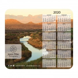 Promotional Ultra Thin Surface Calendar Mouse Pad | 7 1/2" x 8 1/2" | Right Calendar