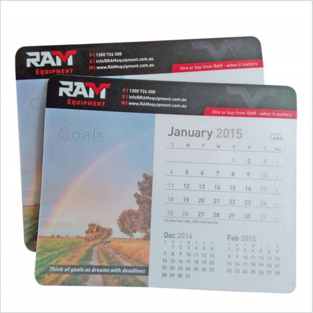 Personalized Calendar Mouse Pad