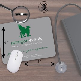 Mouse Carpet Antimicrobial Fabric Mouse Pad (6"x8"x1/8") Logo Branded