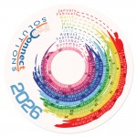Logo Branded Color Splash Calendar Mouse Pads