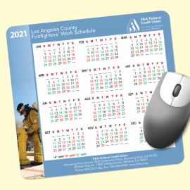Custom ReTreads 7.5"x8"x3/32" Recycled Hard Surface Calendar Mouse Pad  Custom ReTreads 7.5"x8"x3/32" Recycled Hard Surface Calendar Mouse Pad
