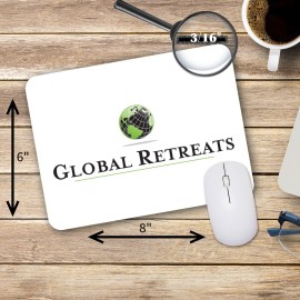 Mouse Carpet Heavy-Duty Fabric Mouse Pad (6"x8"x3/16") PREMIUM Custom Printed