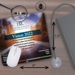 Logo Branded Mouse Carpet Antimicrobial Fabric Mouse Pad (7.5"x8"x1/8")