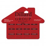 Mouse Pad - House Shape Hard Top Custom Printed Calendar Mouse Pad 1/8" Rubber Base with Logo