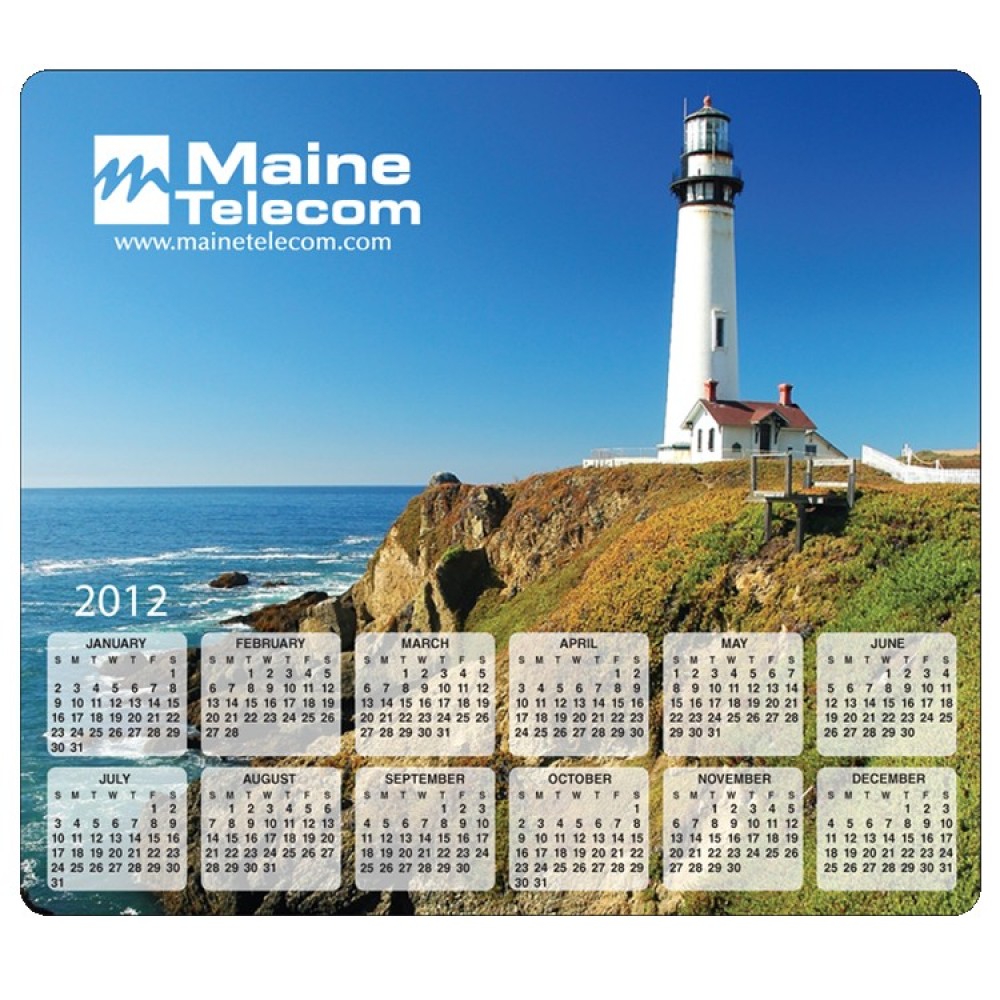 Ultra Thin Surface Calendar Mouse Pad | 7 1/2" x 8 1/2" | Horizontal Calendar with Logo Ultra Thin Surface Calendar Mouse Pad | 7 1/2" x 8 1/2" | Horizontal Calendar with Logo