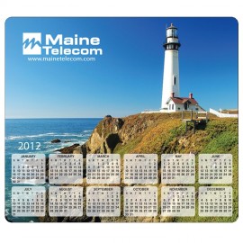 Ultra Thin Surface Calendar Mouse Pad | 7 1/2" x 8 1/2" | Horizontal Calendar with Logo